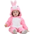 WIBACKER 0-3T Unisex Baby Animal Costume Winter Autumn Flannel Hooded ...
