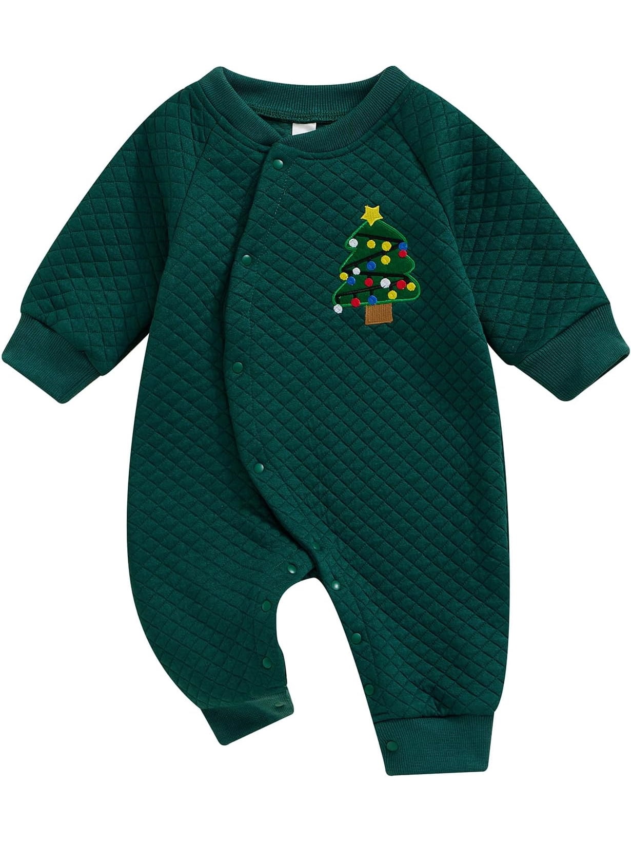 WIBACKER 0-6M Newborn Baby Boy Christmas Tree Romper Infant Girl Fall ...