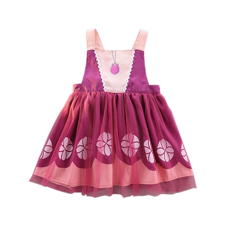 Wibacker 1-4t Princess Dress Up Aprons Dress for Toddler Girls, Kids Waterproof Mess Play Clothes, Halloween Costume