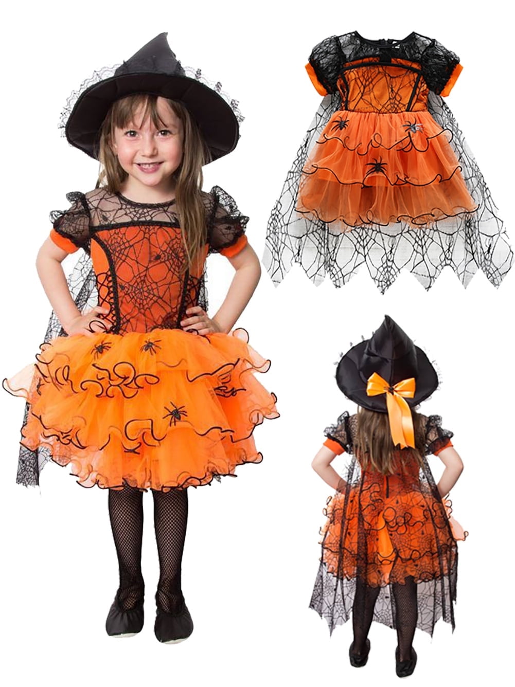 Amscan Costume Araignée Enfant – Combinaison Avec Capuche Et 4 Pattes Amovibles Pour Halloween