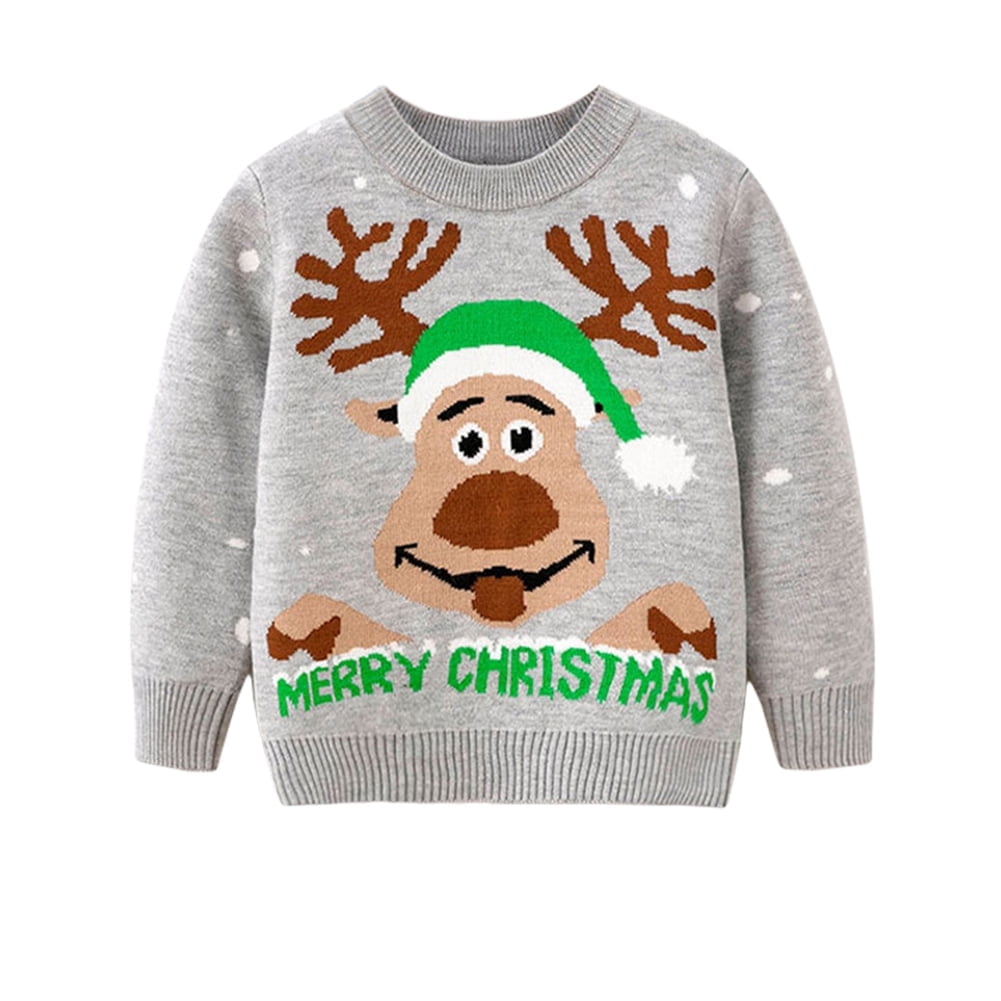 Toddler Cartoon Elk Lovely Knitted Sweater