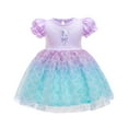 thumbnail image 1 of WIBACKER 1-6T Toddler Kid Baby Girls Fancy Party Puff Sleeve Princess Dress Cosplay Costume Dress Up, 1 of 12