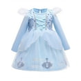 thumbnail image 1 of WIBACKER 1-6Y Toddler Girls Princess Costumes Dresses Fancy Dress Up Clothes for Halloween Party Cosplay, Christmas Gift, 1 of 7