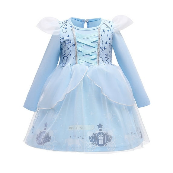 WIBACKER 1-6Y Toddler Girls Princess Costumes Dresses Fancy Dress Up Clothes for Halloween Party Cosplay, Christmas Gift