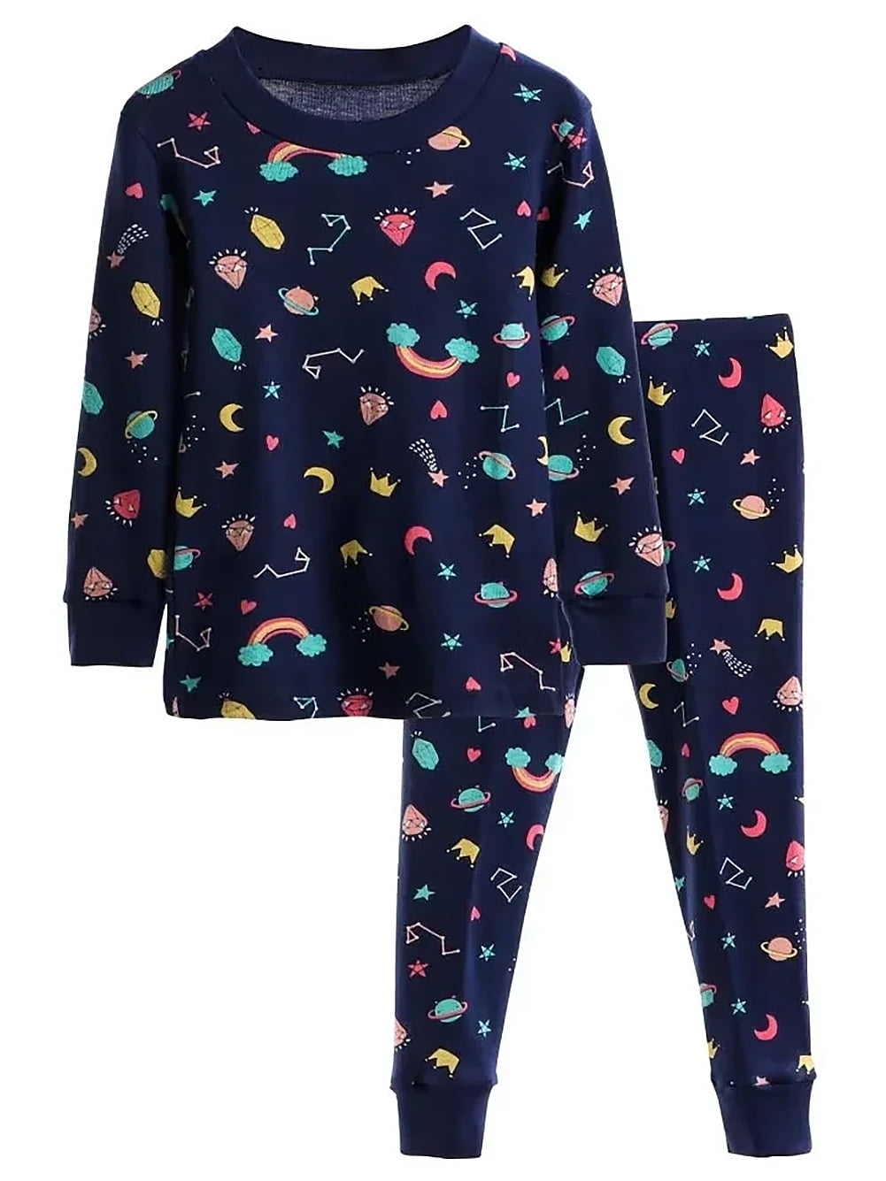 WIBACKER 1-7 Years Toddler and Little Girls' Long Sleeve Top