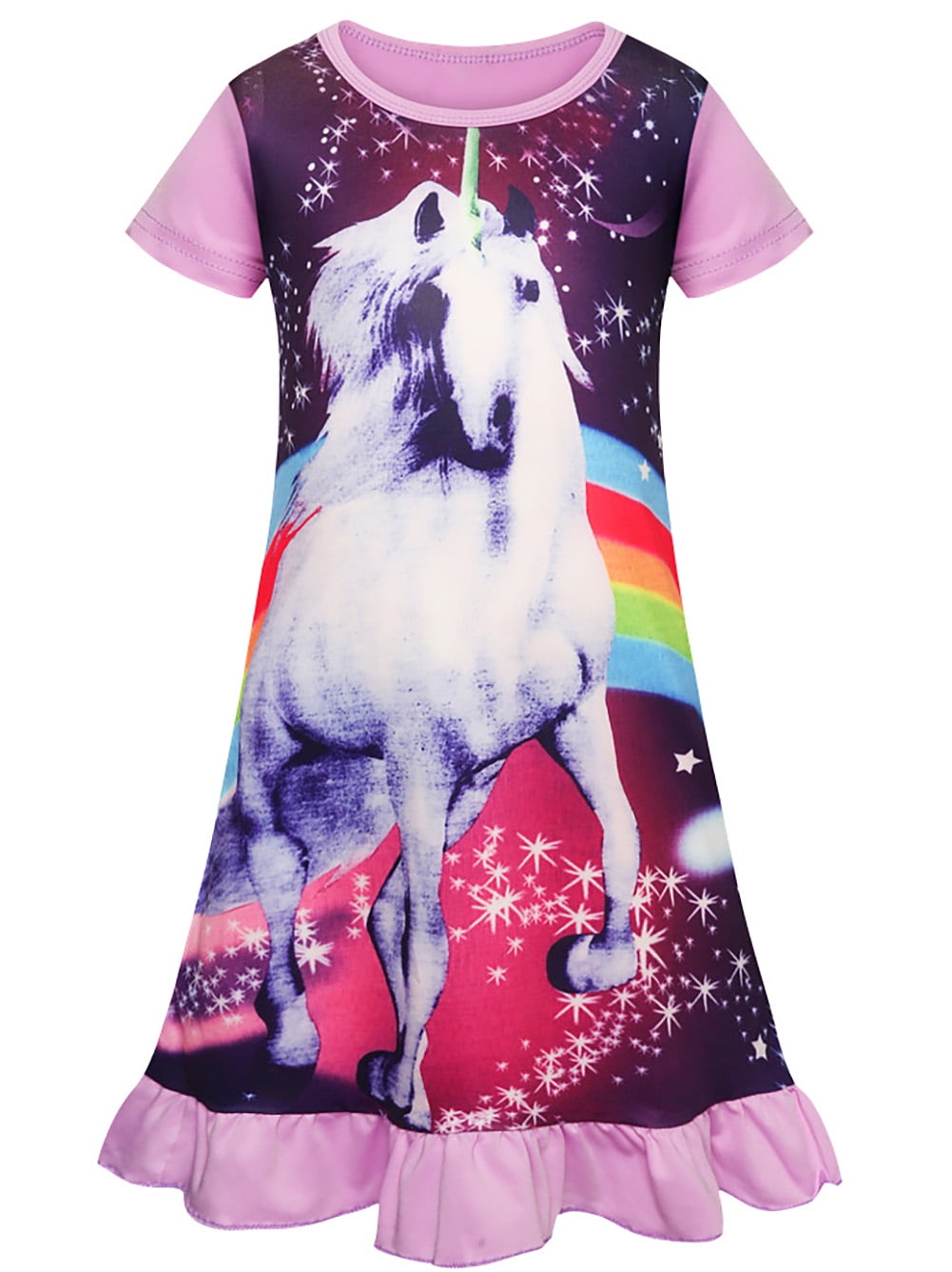 Enchanted Unicorns Short Sleeve Nightdress