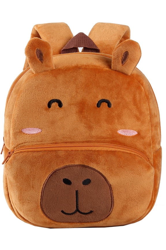 10 inch Toddler Mini Backpack Pre SchoolBag Plush Animal Cartoon Travel Bag for Baby Girl Boy 2-5 Years Kindergarten - Bear
