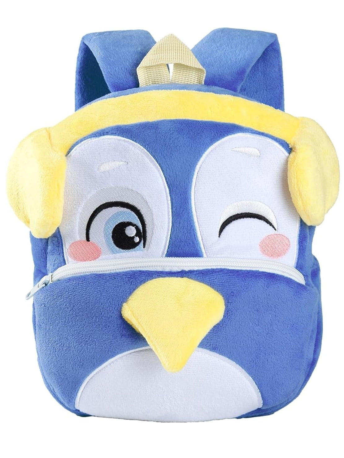blue penguin mini backpack Mini-Me 3-6 Years Kindergarten with Name Printed | Design for Boys and Girls in Plush;Durable Epaihaiy Toddler Backpack for Boys