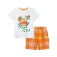 thumbnail image 1 of WIBACKER 100% Cotton 2-Piece Summer Pajamas for Kids Boys Sleepwear Top and Plaid Shorts Toddler Boy Crab Pjs Set 2-7T, 1 of 8