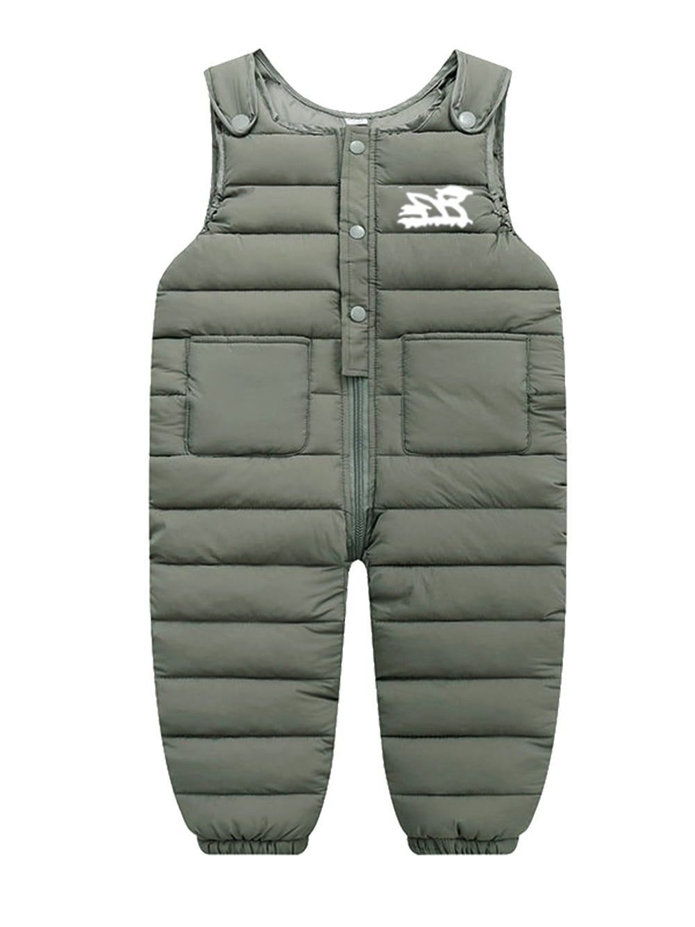 WIBACKER 12M4T Baby Boy Girl Winter Down Puffer Overall Toddler Kid