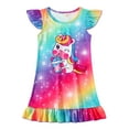 thumbnail image 1 of WIBACKER 1Pcs Girls Unicorn Nightgowns 3-10 Years Flutter Short Sleeves Nightdress Nightie Dress Sleepwear Pajamas for Little Girls, 1 of 8