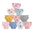 thumbnail image 1 of WIBACKER 2-10T Girls 100% Cotton Briefs, 3 Pack Kids Cartoon Underwear Panties, Mermaid+Sheep+Unicorn, 1 of 6