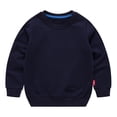 thumbnail image 1 of WIBACKER 2-10T Kid Girls Boys Cotton Solid Color Long Sleeve Basic Crewneck Sweatshirt Tops, 1 of 6