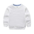 thumbnail image 1 of WIBACKER 2-10T Kid Girls Boys Cotton Solid Color Long Sleeve Basic Crewneck Sweatshirt Tops, 1 of 6
