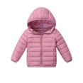 thumbnail image 1 of WIBACKER 2-10T Kids Girls Outerwear Coat Baby Winter Hooded Puffer Jackets Light Weight Water Resistant Packable Coat, 1 of 12