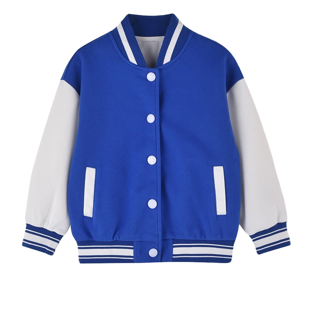 WIBACKER 2-12T Child Boy Girl Casual Baseball Jacket School