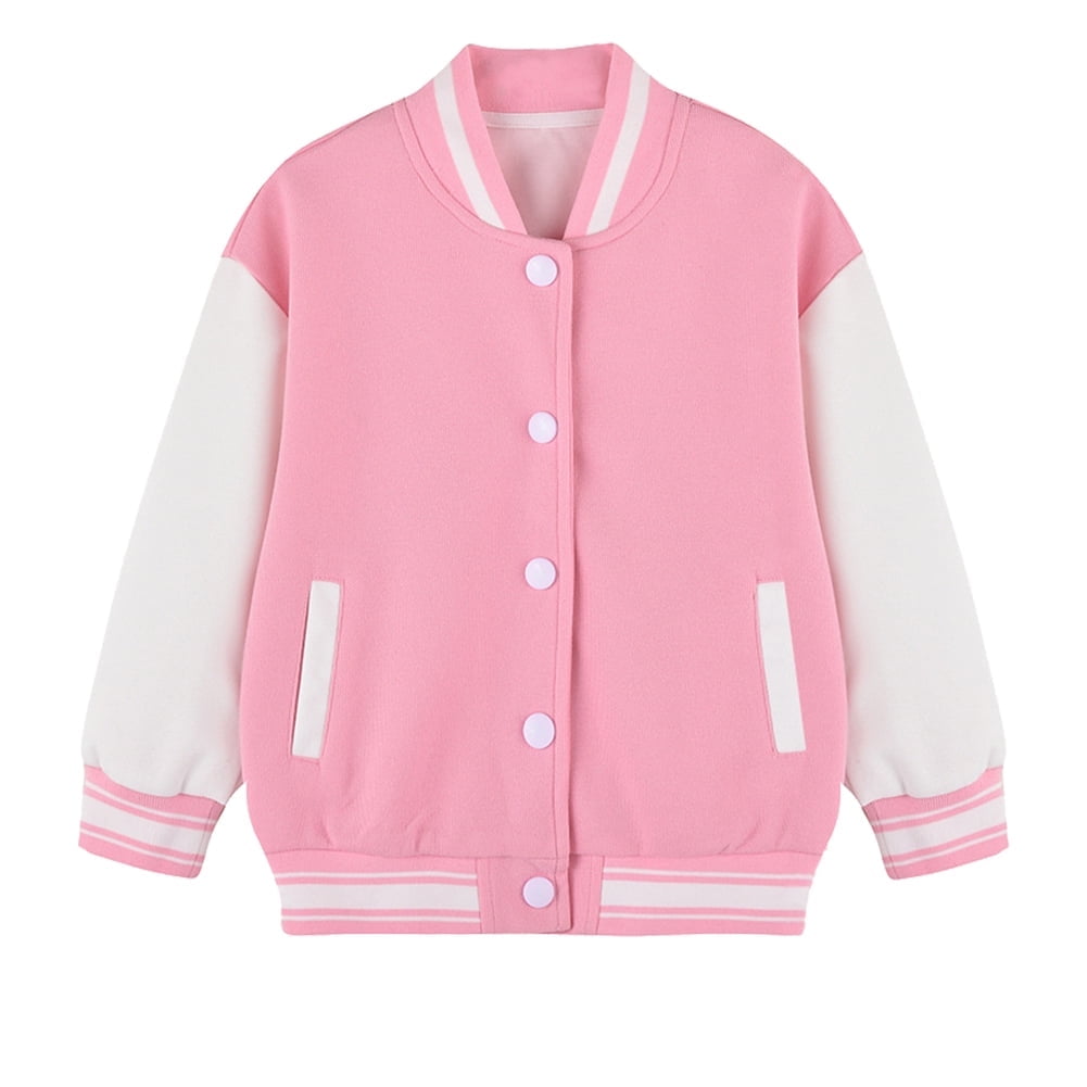 グランド牧場 セレクトセール WIBACKER 2-12T Child Girl Boy Casual Baseball Jacket School Girls