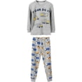 thumbnail image 1 of WIBACKER 2-7 Years Toddler and Little Boys' Long Sleeve Top and Pants Snug Fit 100% Cotton 2 Piece Pajama Set - Excavator, 1 of 7