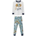 thumbnail image 1 of WIBACKER 2-7 Years Toddler and Little Boys' Long Sleeve Top and Pants Snug Fit 100% Cotton 2 Piece Pajama Set - Game Console, 1 of 7