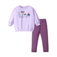 thumbnail image 1 of WIBACKER 2-7T Kid Toddler Girl Cotton Pullover Sweatshirt Vegetable Pattern Tops and Ribbed Leggings 2Pcs Outfits Set, 1 of 10