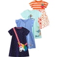 thumbnail image 1 of WIBACKER 2-7T Little Girl Cotton Casual Dress Summer Short Sleeve Basic Tunic Playwear Shirt Dresses - Unicorn, 1 of 8