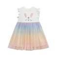 thumbnail image 1 of WIBACKER 2-7T Toddler Girls Tutu Dresses Cute Rabbit Casual Tulle Skirt Dress for Summer Home School Party, 1 of 6