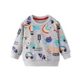 thumbnail image 1 of WIBACKER 2-7T Toddler Little Boy's Engineering Vehicle French Terry Cotton Crewneck Long Sleeve Sweatshirt, 1 of 8