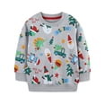 thumbnail image 1 of WIBACKER 2-7T Toddler Little Boy's Girl's Christmas French Terry Cotton Crewneck Long Sleeve Sweatshirt Kids Snowman Tops, 1 of 10