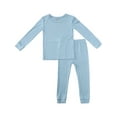 thumbnail image 1 of WIBACKER 2-Piece Bamboo Viscose Snug Fit Pajamas for Unisex Toddler Boy and Girls, Blue 2-3 Years, 1 of 12