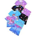 thumbnail image 1 of WIBACKER 3-12Y Girls 2-Piece Pajamas 3D Unicorn Printed Short Sleeve Cool Summer PJ Set Kids Sleepwear, 1 of 11
