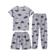 thumbnail image 1 of WIBACKER 3-14Y Little Boys' 3-Piece Vehicle Loose-fit Sleepwear Set Thin Soft Summer Pajamas, 1 of 10