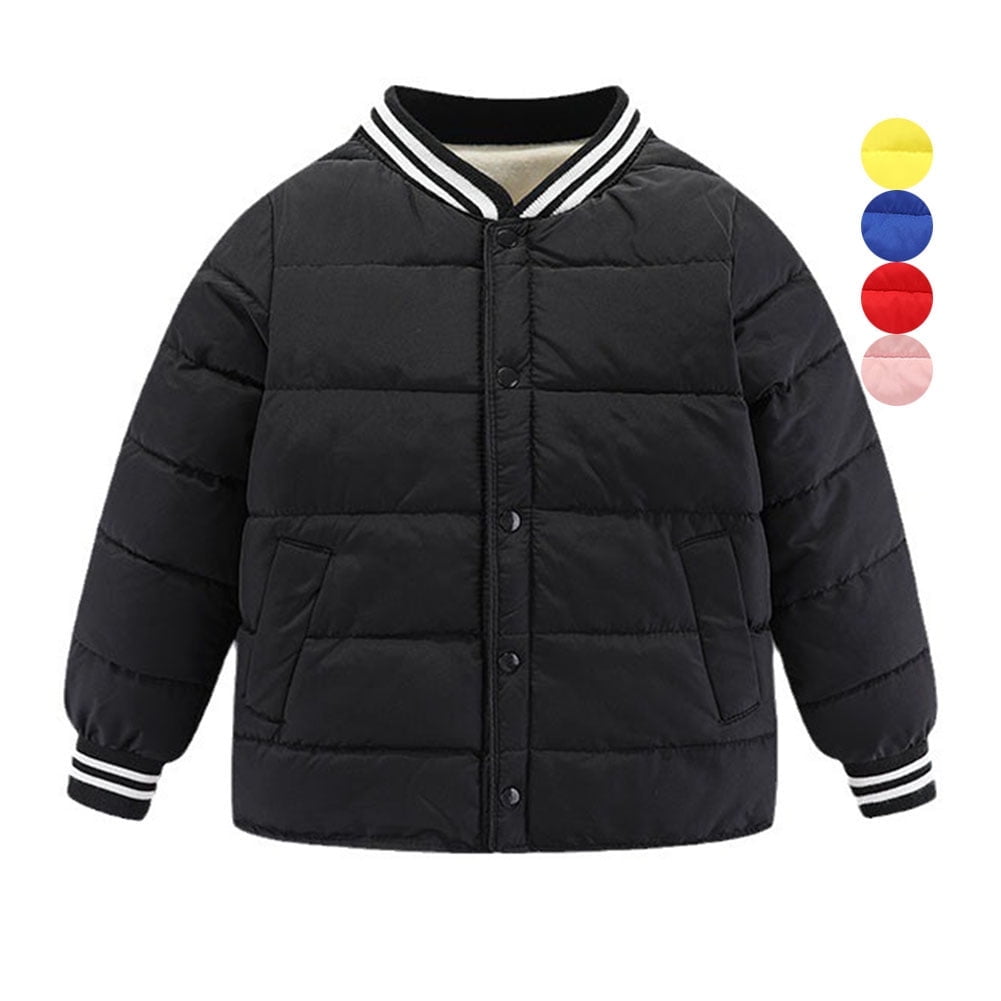 WIBACKER 3-8Y Child Warm Lightweight Puffer Jacket Bomber Down