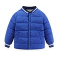 thumbnail image 1 of WIBACKER 3-8Y Child Warm Lightweight Puffer Jacket Bomber Down Coat Girl Boy Fleece Lined Outwear, 1 of 10