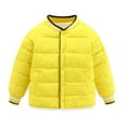 thumbnail image 1 of WIBACKER 3-8Y Child Warm Lightweight Puffer Jacket Bomber Down Coat Girl Boy Fleece Lined Outwear, 1 of 10