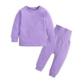 thumbnail image 1 of WIBACKER 3M-8Y Thermal Underwear Set for Toddler Girls Boys Long Johns Kids Warm Cotton Pajamas Hight Waist Pjs, 1 of 8