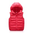 thumbnail image 1 of WIBACKER 4-10T Boys Girls Puffer Down Vest Child Hooded Zip Jacket Winter Lightweight Coat, 1 of 9