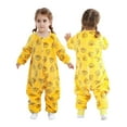 thumbnail image 1 of WIBACKER 6M-6Y Baby Warm Flannel Sleeping Bag, Infant Sleepsuit, Kids Toddler Boys Girls Long Sleeve Double Zipper Wearable Sleep Sack - Duck, 1 of 11