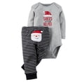 thumbnail image 1 of WIBACKER Baby Boy My 1st Christmas Outfits Newborn Infant Santa Claus Romper + Striped Pants 2Pcs Set 3-6M, 1 of 8