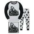 thumbnail image 1 of WIBACKER Baby Boys 2-Piece Pajamas Sleepwear Kids Pjs 100% Viscose for Baby, Toddler, Little, Big Boy, Train, 1 of 10