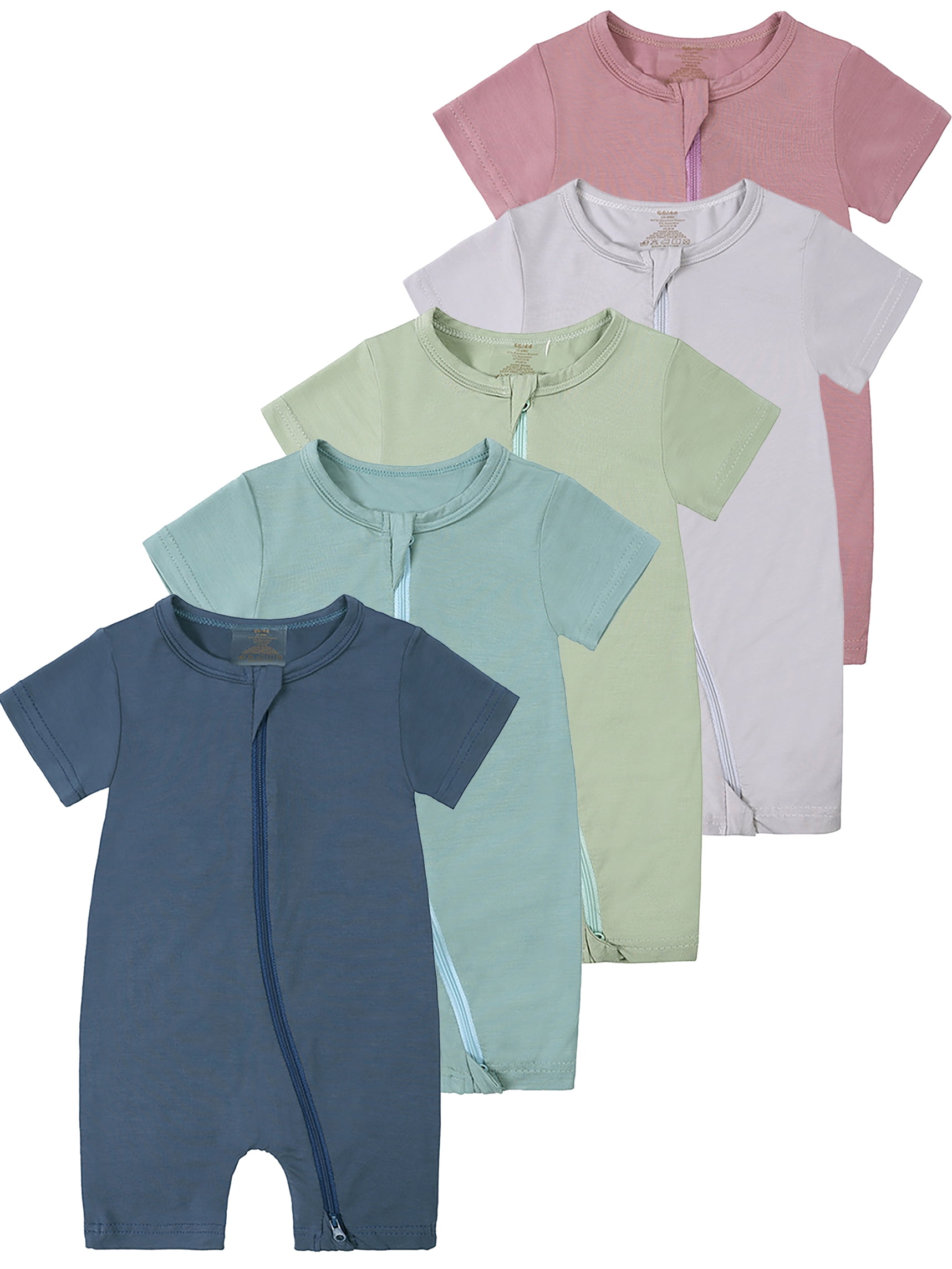 Bamboo 2-way Zipper Romper (Skydive) main image 1