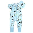 thumbnail image 1 of WIBACKER Baby Cotton Long Pajamas with Mittens Cuff for Boys 2 Way Zipper Both Footed and Footless Sleepers, 1 of 4