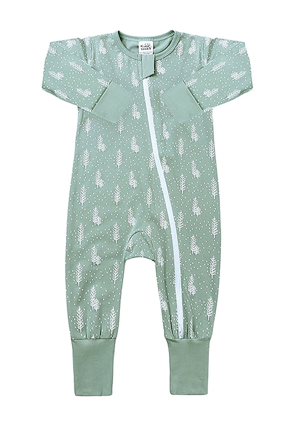 Snug Fit Cotton Pajamas for Infant Baby Girls Newborn Zipper Sleeper, Toddler Footed and Footless PJs