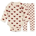 thumbnail image 1 of WIBACKER Baby Girl 100% Cotton Pajamas Newborn Sleep N Play Snug Fit Romper and Pants Sleepwear Baby Girl Pjs 0-3 Months, 1 of 10