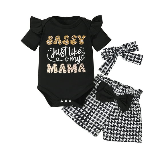 WIBACKER Baby Girl Clothes Summer Cute Outfits 3 6 12 18 Months Ruffle Romper & Floarl Shorts Sets for Sassy Girls