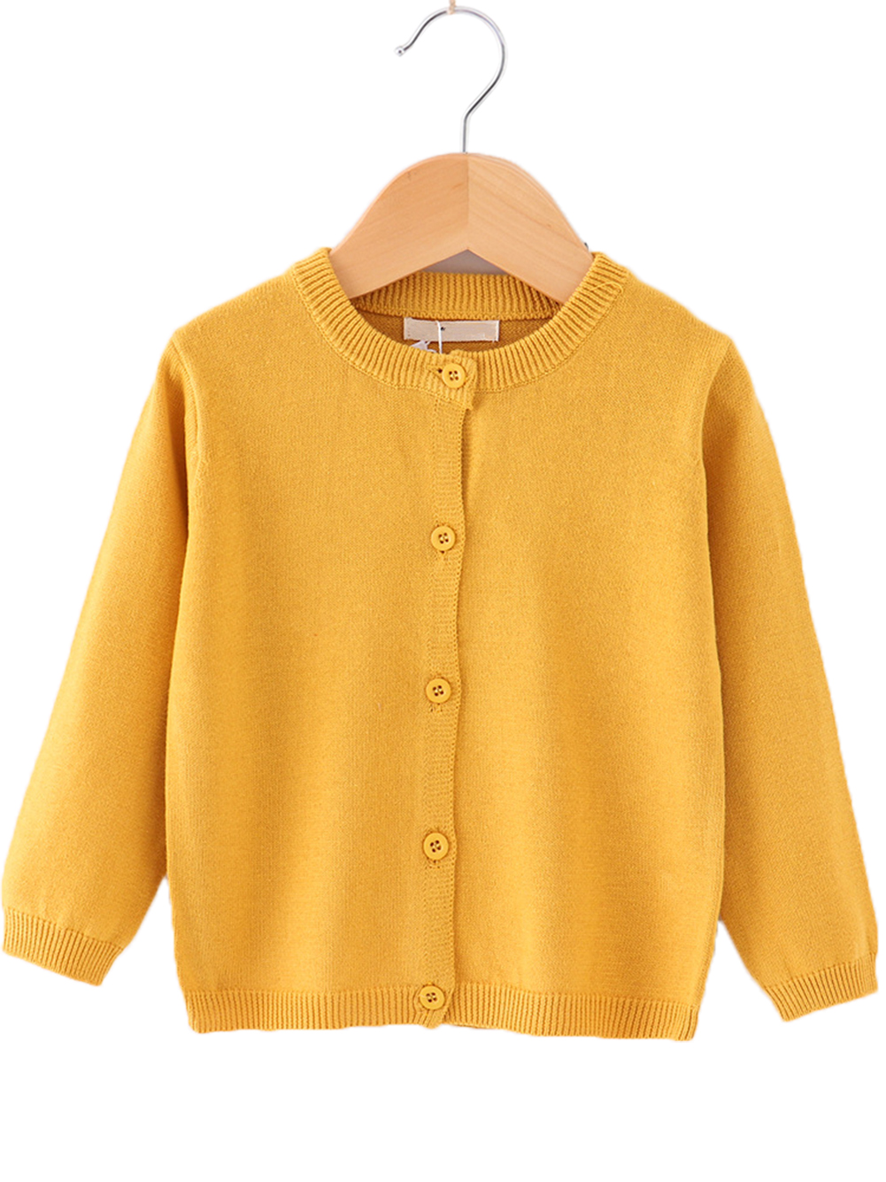 WIBACKER Baby Girls Boys Cardigan Long Sleeve Uniforms Knit Sweater