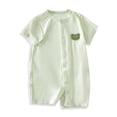 thumbnail image 1 of WIBACKER Baby Rayon Pajamas Unisex Babe Short Sleeve Footless Sleeper Baby Boys Girls Summer Snap-Up Rompers Pjs, 1 of 8