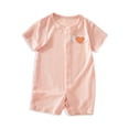 thumbnail image 1 of WIBACKER Baby Rayon Pajamas Unisex Babe Short Sleeve Footless Sleeper Baby Girls Boys Summer Snap-Up Rompers Pjs, 1 of 7