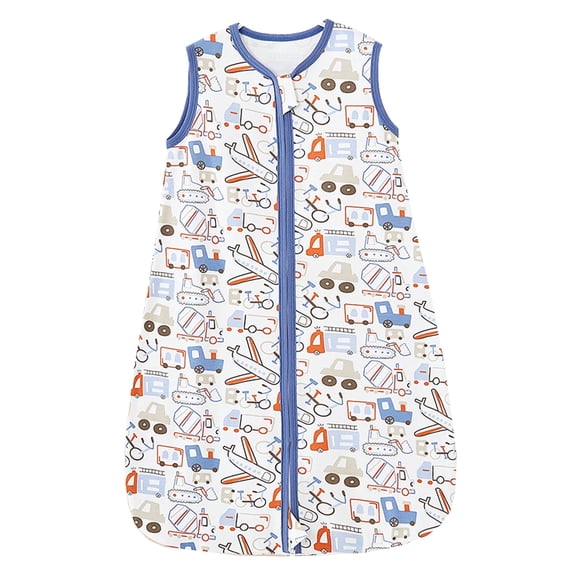 WIBACKER Baby Sleep Sack TOG 0.5 Wearable Blanket for Babies 100% Cotton 2-Way Zipper 6-12 Months Infant