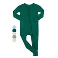 thumbnail image 1 of WIBACKER Baby Unisex Bamboo Viscose Pajamas with Mitten Cuffs-Boys Girls Front Zip Long Sleeve Footless Sleepers, 1 of 11