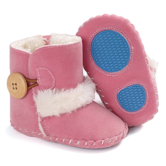 WIBACKER Baby Unisex Winter Boot Boy Girl Snow Booties Infant Toddler Warm Shoes 0-18 Months